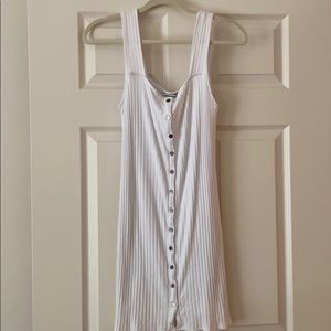 Red haute tank mini dress